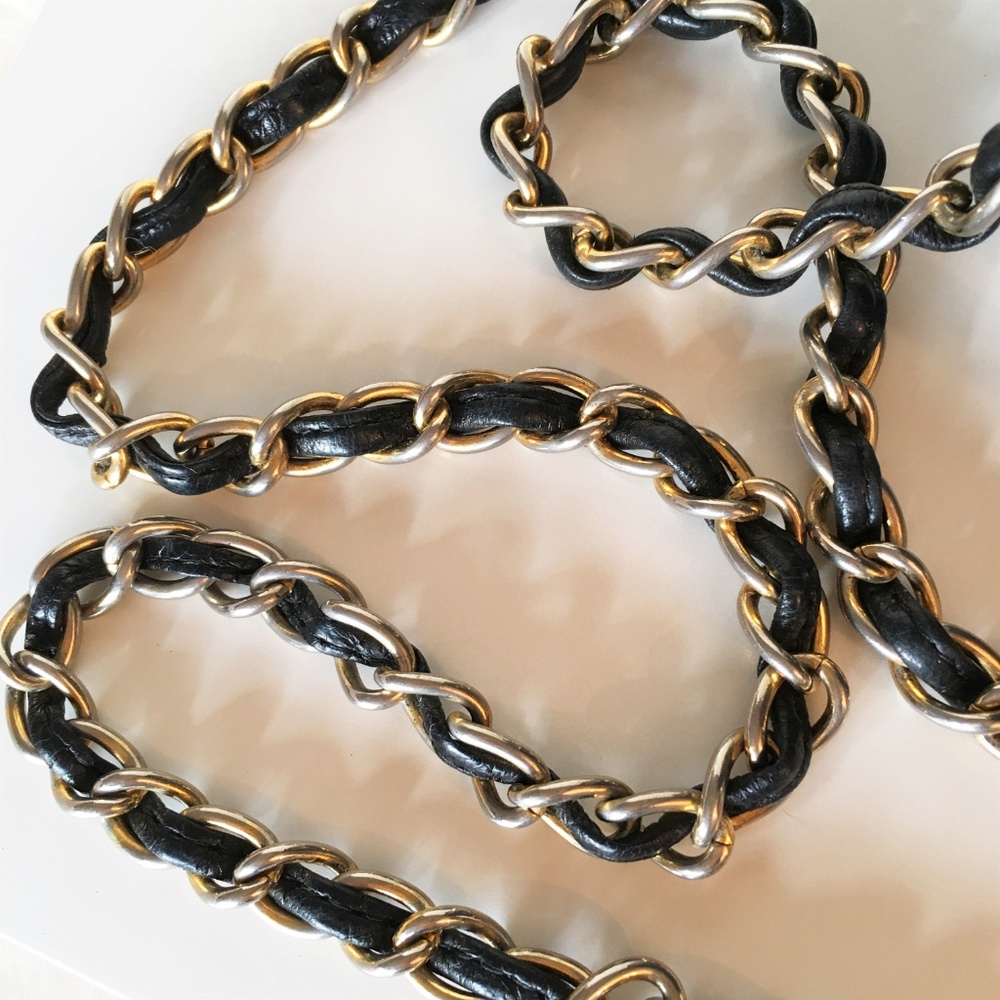SOLD! CHANEL Drawstring Lambskin Leather Bag - Picture 5 of 8